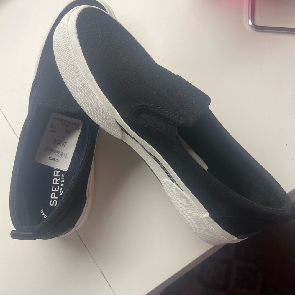 Sperry womens Black Slip-On Shoes